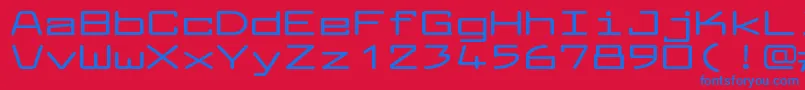 LarabiefontxtBold Font – Blue Fonts on Red Background