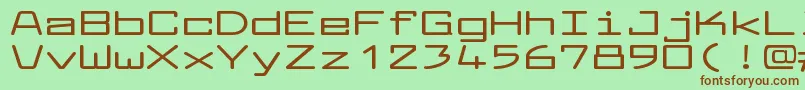LarabiefontxtBold Font – Brown Fonts on Green Background