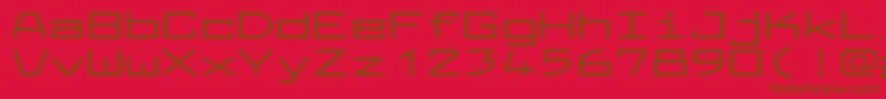 LarabiefontxtBold Font – Brown Fonts on Red Background