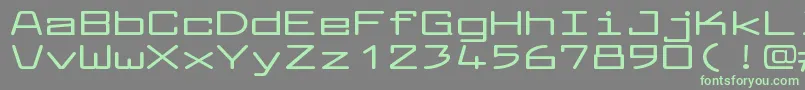 フォントLarabiefontxtBold – 灰色の背景に緑のフォント