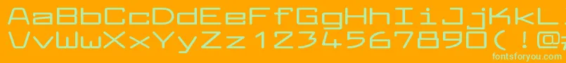 LarabiefontxtBold Font – Green Fonts on Orange Background