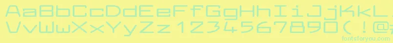 LarabiefontxtBold Font – Green Fonts on Yellow Background