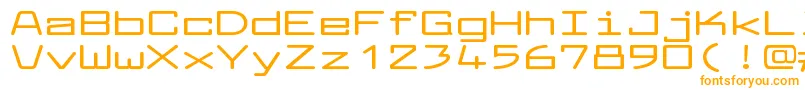 フォントLarabiefontxtBold – 白い背景にオレンジのフォント