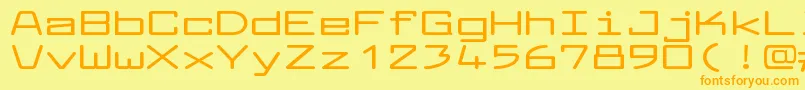LarabiefontxtBold Font – Orange Fonts on Yellow Background