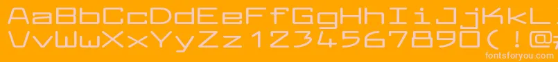 LarabiefontxtBold Font – Pink Fonts on Orange Background