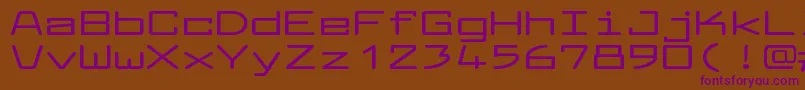 LarabiefontxtBold-Schriftart – Violette Schriften auf braunem Hintergrund
