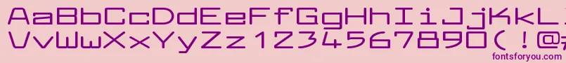 LarabiefontxtBold-Schriftart – Violette Schriften auf rosa Hintergrund