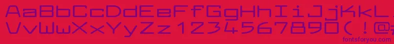 フォントLarabiefontxtBold – 赤い背景に紫のフォント