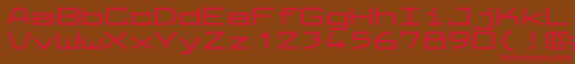 LarabiefontxtBold Font – Red Fonts on Brown Background