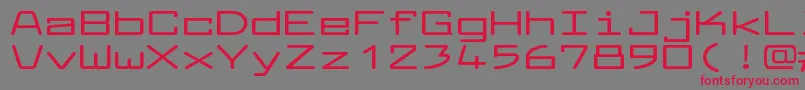 LarabiefontxtBold Font – Red Fonts on Gray Background