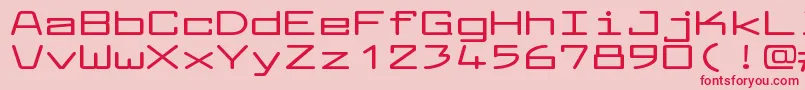 LarabiefontxtBold Font – Red Fonts on Pink Background