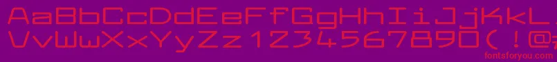 LarabiefontxtBold Font – Red Fonts on Purple Background