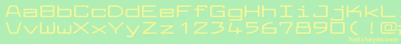LarabiefontxtBold Font – Yellow Fonts on Green Background
