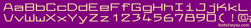 LarabiefontxtBold Font – Yellow Fonts on Purple Background