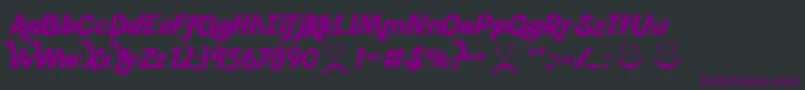 Koolbean Font – Purple Fonts on Black Background