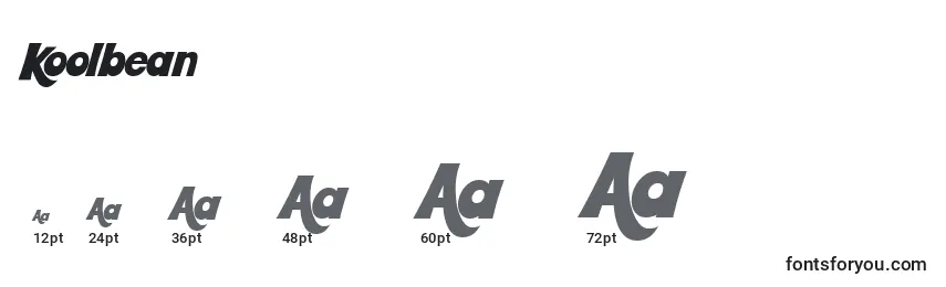 Koolbean Font Sizes