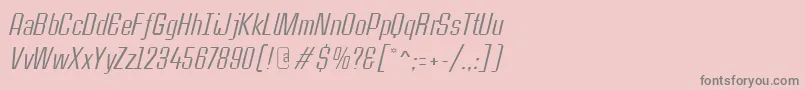 CasestudynooneLtItalic Font – Gray Fonts on Pink Background