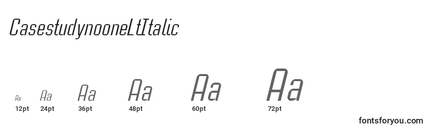 CasestudynooneLtItalic Font Sizes