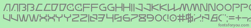 WanderZ Font – Gray Fonts on Green Background