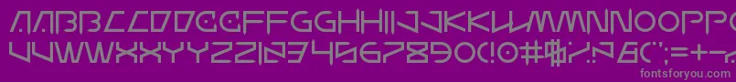 Fonte WanderZ – fontes cinzas em um fundo violeta