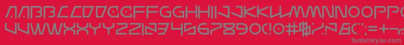 WanderZ Font – Gray Fonts on Red Background