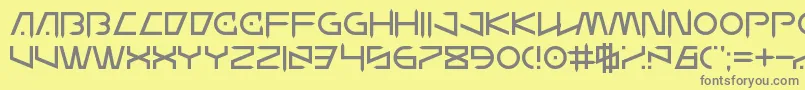 WanderZ Font – Gray Fonts on Yellow Background