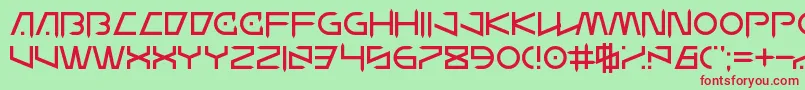 WanderZ Font – Red Fonts on Green Background