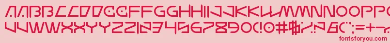 WanderZ Font – Red Fonts on Pink Background