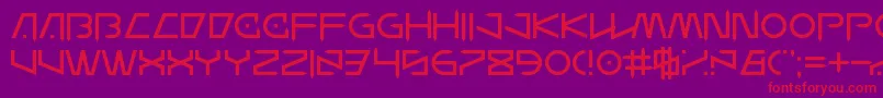 WanderZ Font – Red Fonts on Purple Background