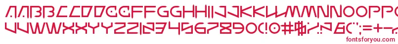 WanderZ Font – Red Fonts on White Background