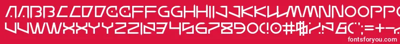 フォントWanderZ – 赤い背景に白い文字