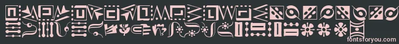 CaravanLhThree Font – Pink Fonts on Black Background