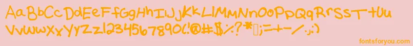 Lisätietoja Washedpurple1-fontista Washedpurple1-fontti – oranssit fontit vaaleanpunaisella taustalla