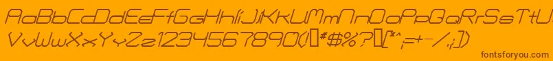 More about FontmakersChoiceItalic Font FontmakersChoiceItalic Font – Brown Fonts on Orange Background