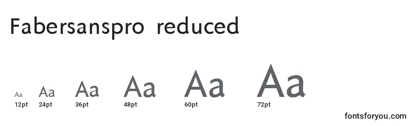 Fabersanspro65reduced Font Sizes