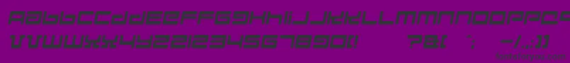 Hyperspeed Font – Black Fonts on Purple Background