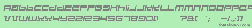 Hyperspeed Font – Gray Fonts on Green Background