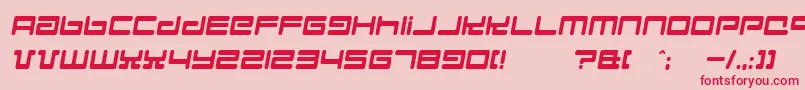 Hyperspeed Font – Red Fonts on Pink Background