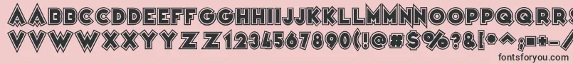 VarietРІColege Font – Black Fonts on Pink Background