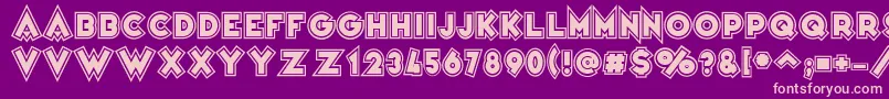 VarietРІColege Font – Pink Fonts on Purple Background