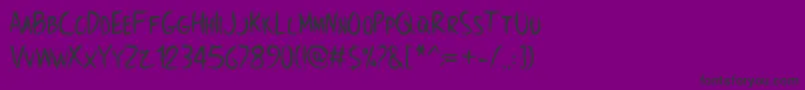 BrowncrowPersonalUseOnly Font – Black Fonts on Purple Background