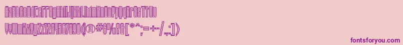 Tauernengravedc-fontti – violetit fontit vaaleanpunaisella taustalla