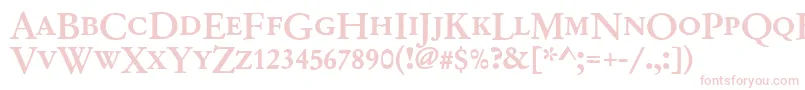 Garamondno2dcdmed-Schriftart – Rosa Schriften auf weißem Hintergrund