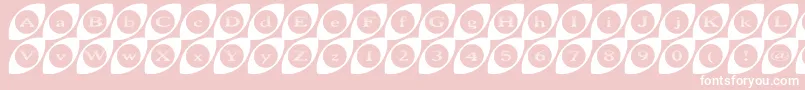 Wideeyed Font – White Fonts on Pink Background