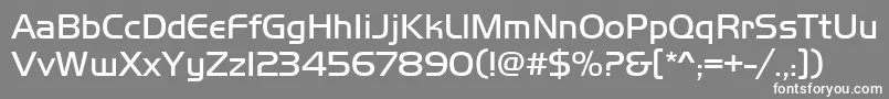 Handgotl Font – White Fonts on Gray Background