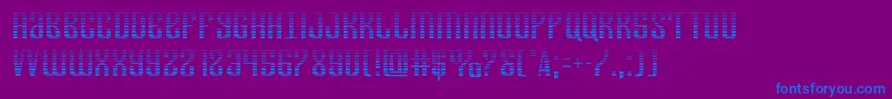 Departmenthgrad Font – Blue Fonts on Purple Background