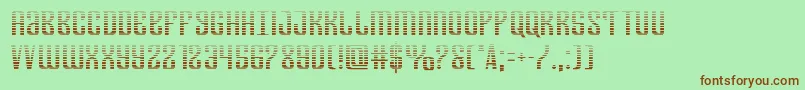 Departmenthgrad Font – Brown Fonts on Green Background