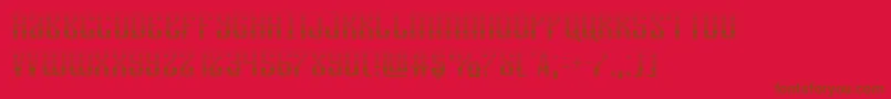 Departmenthgrad Font – Brown Fonts on Red Background