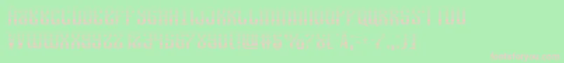 Departmenthgrad Font – Pink Fonts on Green Background