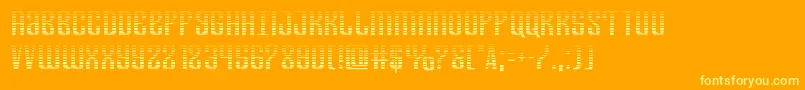 Departmenthgrad-fontti – keltaiset fontit oranssilla taustalla